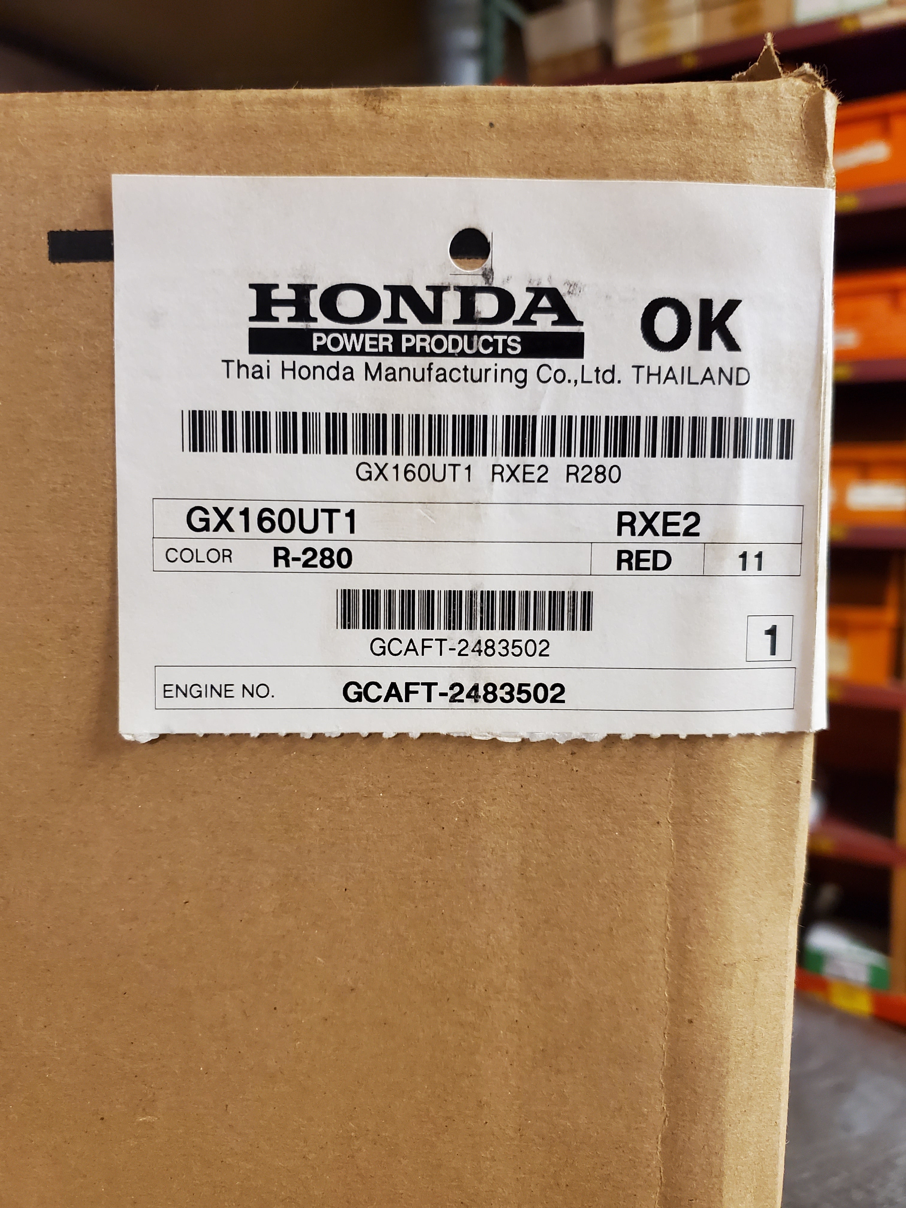 Honda Engine GX160 [4.8 hp] - NEW – DTI Warehouse